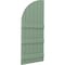 Ekena Millwork Americraft 6-Board (3 Batten) Wood Joined Board-n-Batten Shutters w/ Arch Top, ARW401BQ621X77TGH, PR ARW401BQ621X77TGH - alternate 3